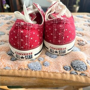Converse Red and White Women's Sneakers